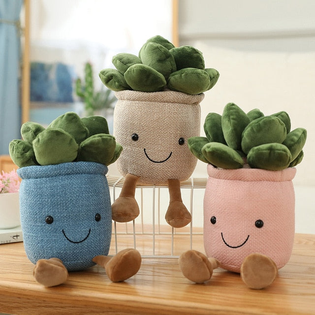 Adorable Lifelike Plush Stuffed Succulent Plant Toys