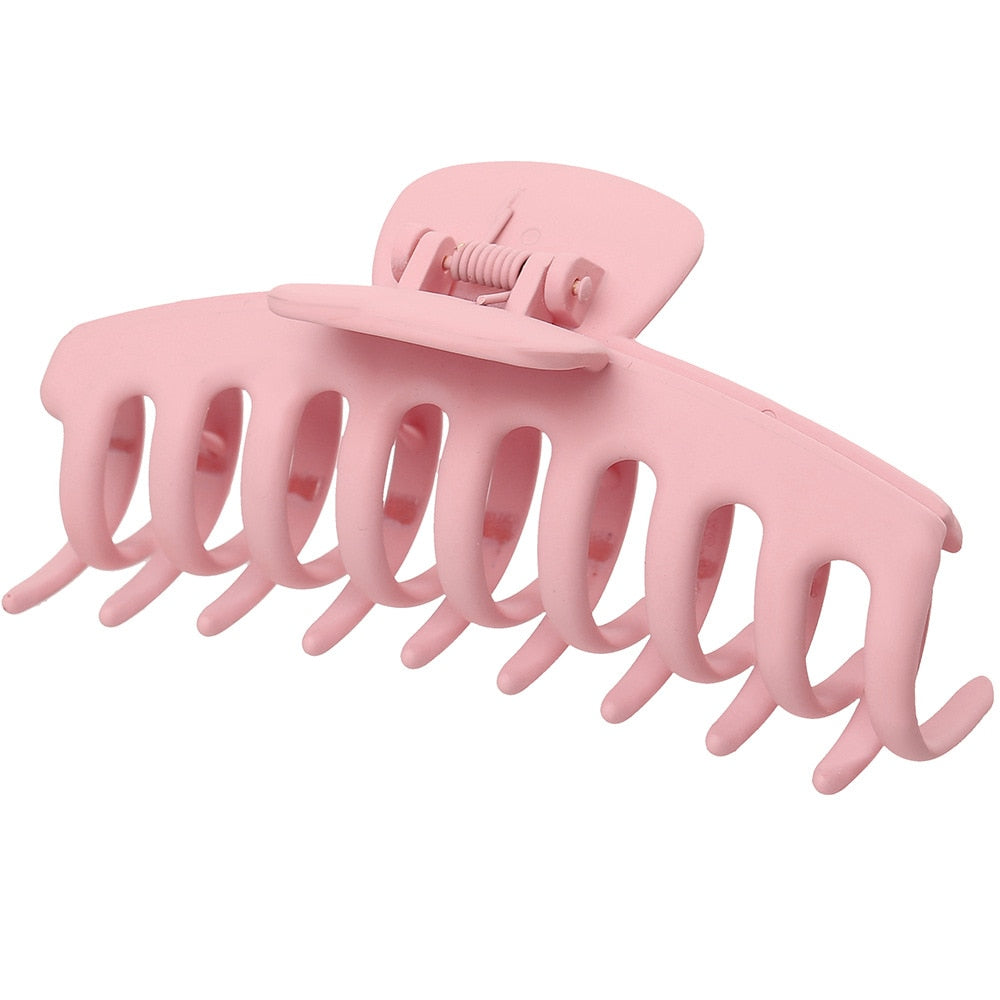 Women's Solid Color Large Claw Hair Clip