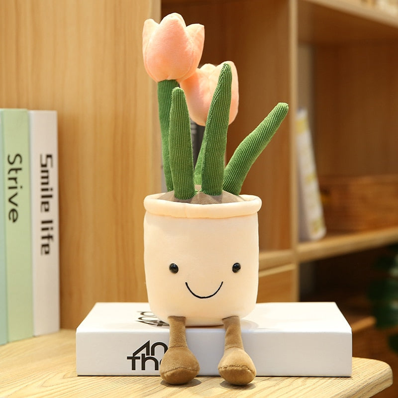 Adorable Lifelike Plush Stuffed Succulent Plant Toys