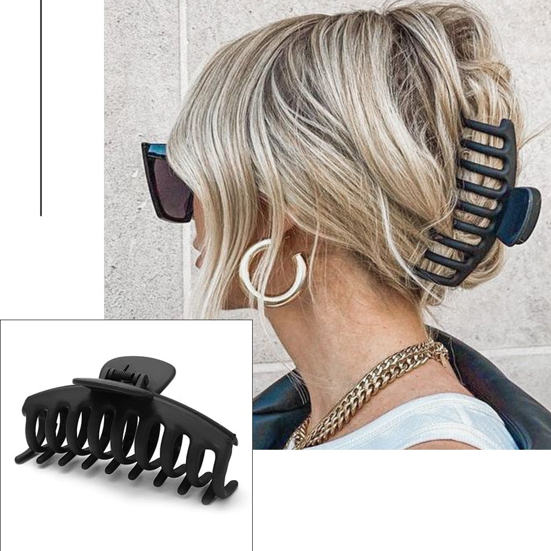 Women's Elegant Geometric Metal Hair Claw Clips