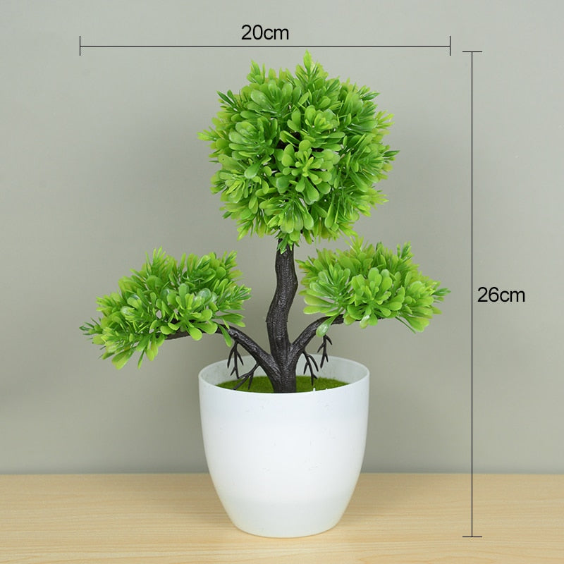 Small Artificial Bonsai Tree Potted Plant