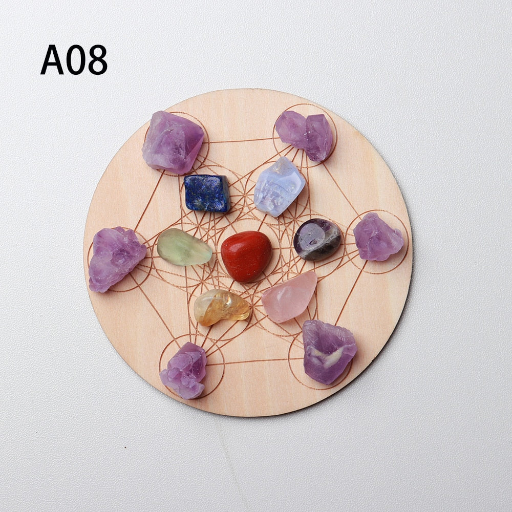 7pc/set Natural Chakra Healing Stones