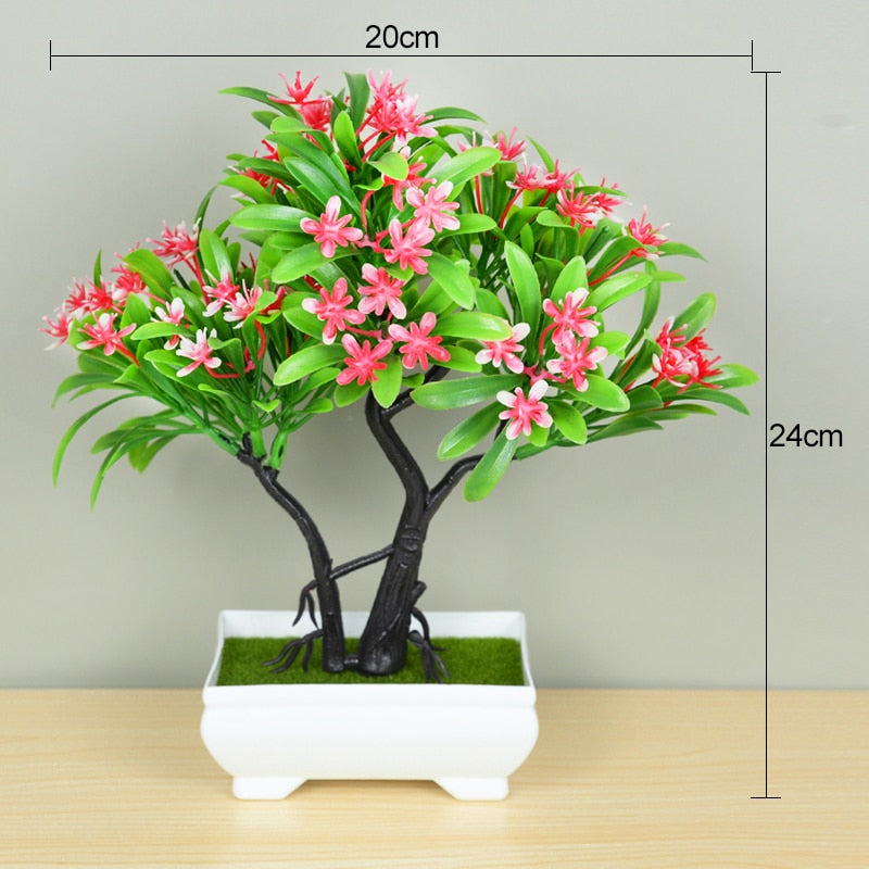 Small Artificial Bonsai Tree Potted Plant