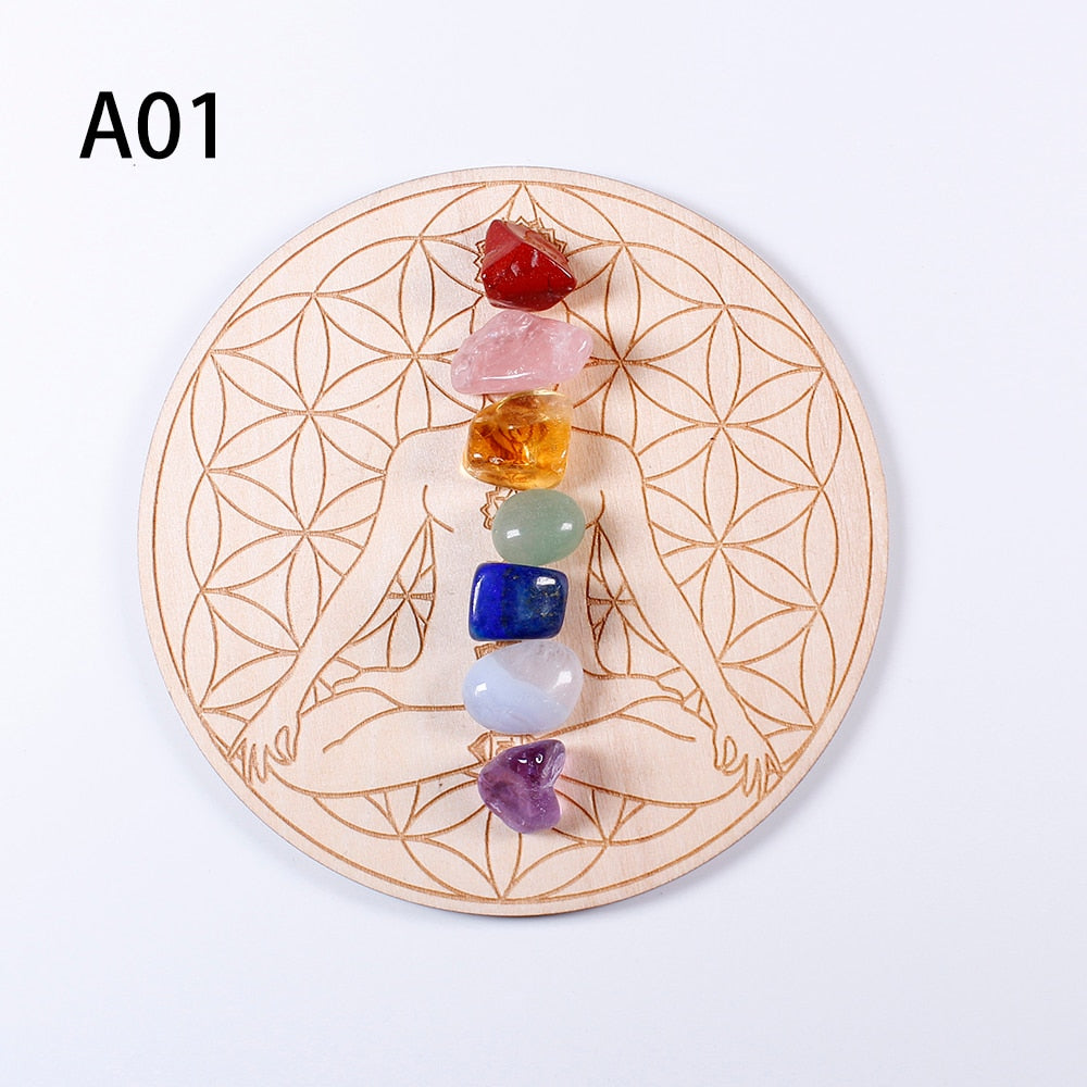 7pc/set Natural Chakra Healing Stones