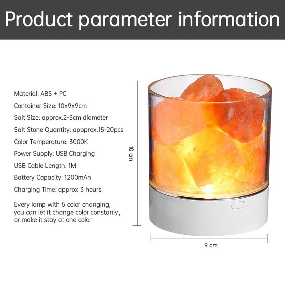 Natural Himalayan LED Salt Lamp