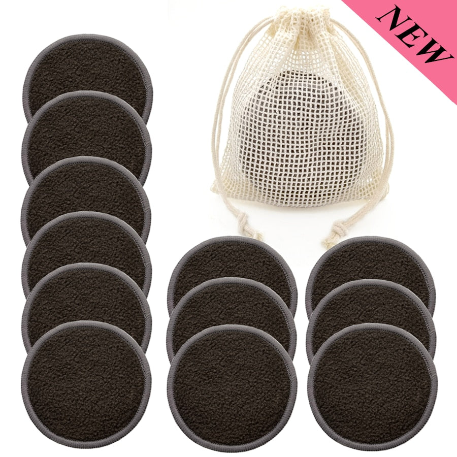 Reusable Bamboo Makeup Remover Pads 12pcs/Pack