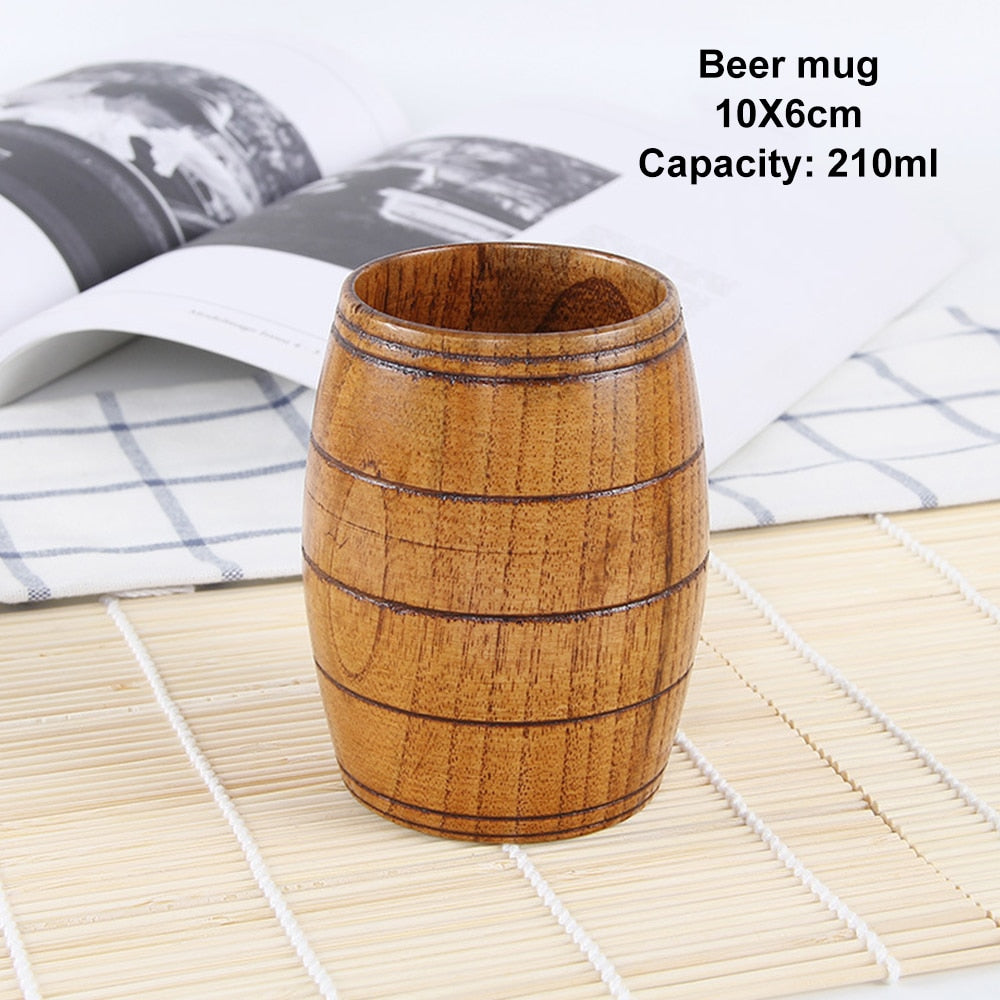 Handmade Natural Spruce Wood Drinkware