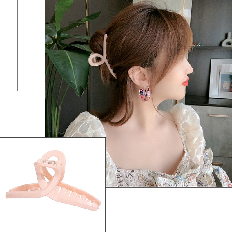 Women's Elegant Geometric Metal Hair Claw Clips