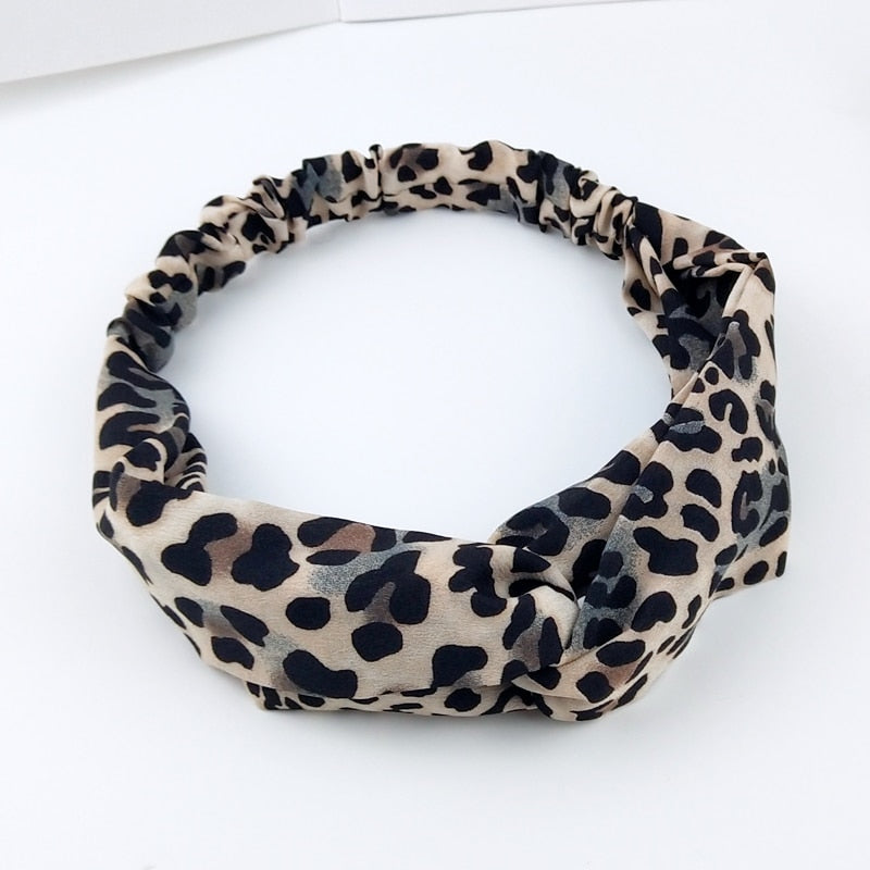 Women's Solid And Flower Print Turban Style Headbands