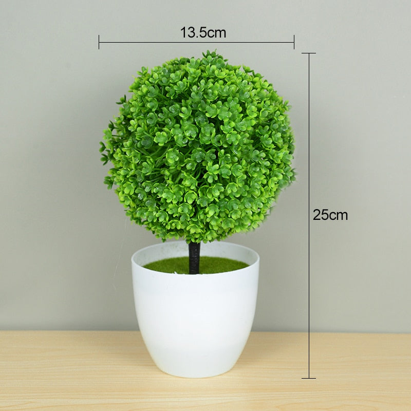 Small Artificial Bonsai Tree Potted Plant