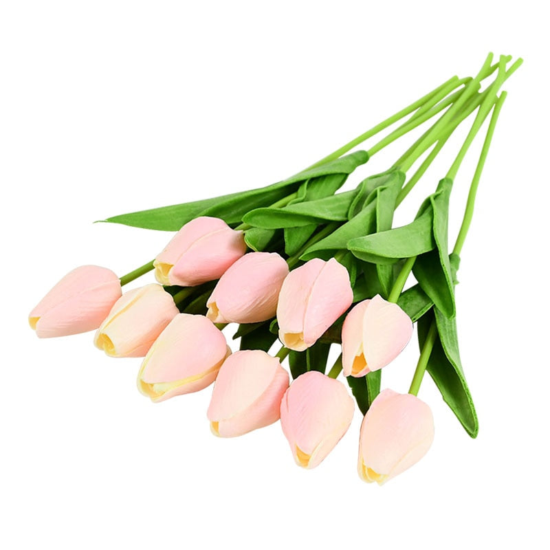 Beautiful 10PC Artificial Tulip Flower Bouquet