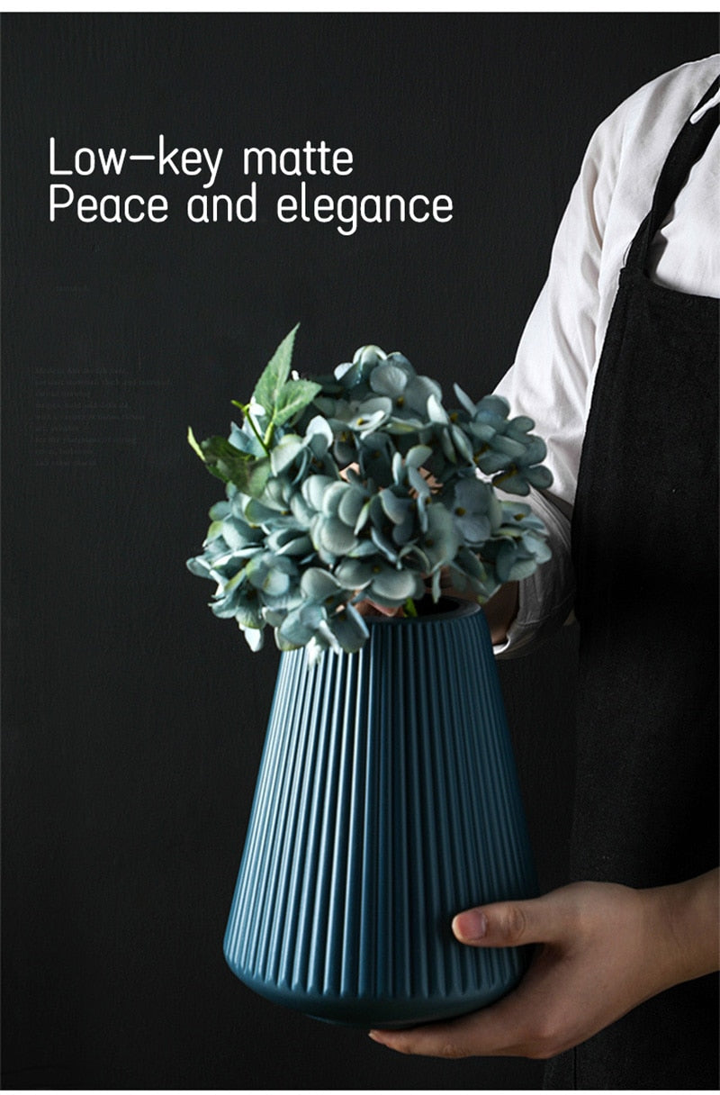 Modern Origami Plastic Vase