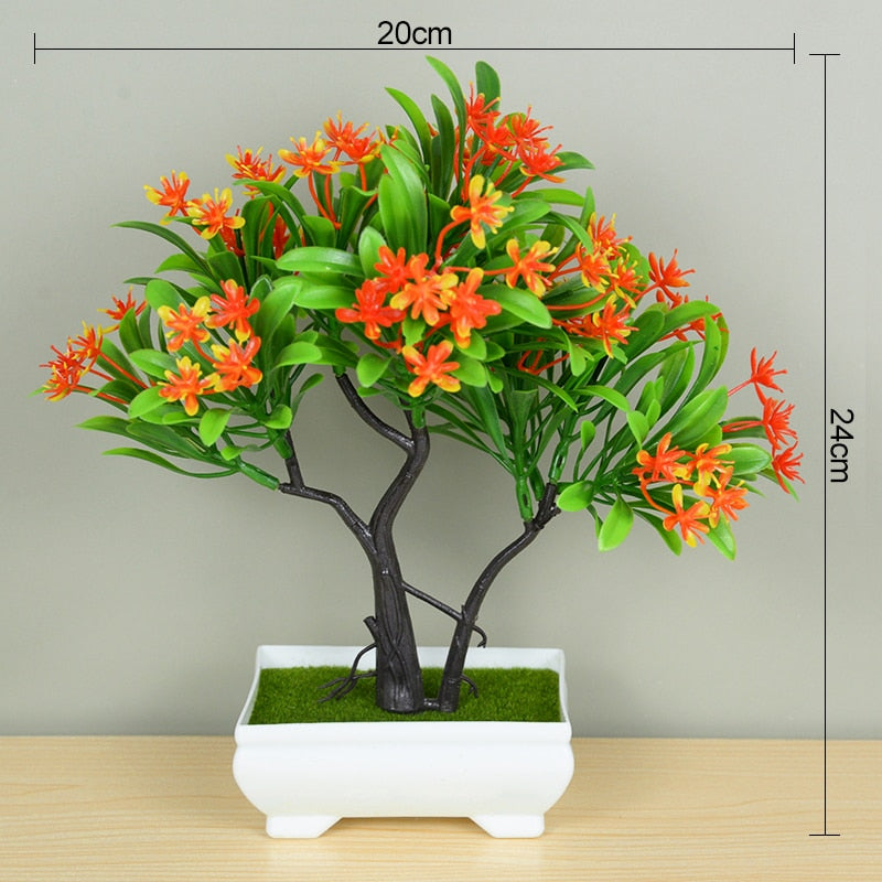 Small Artificial Bonsai Tree Potted Plant