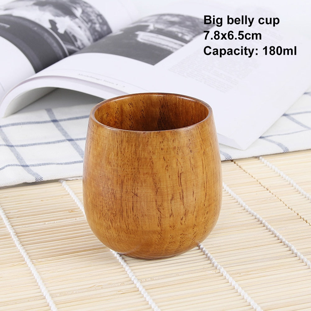 Handmade Natural Spruce Wood Drinkware