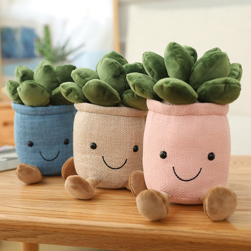 Adorable Lifelike Plush Stuffed Succulent Plant Toys