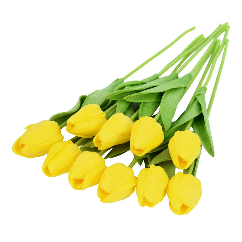 Beautiful 10PC Artificial Tulip Flower Bouquet