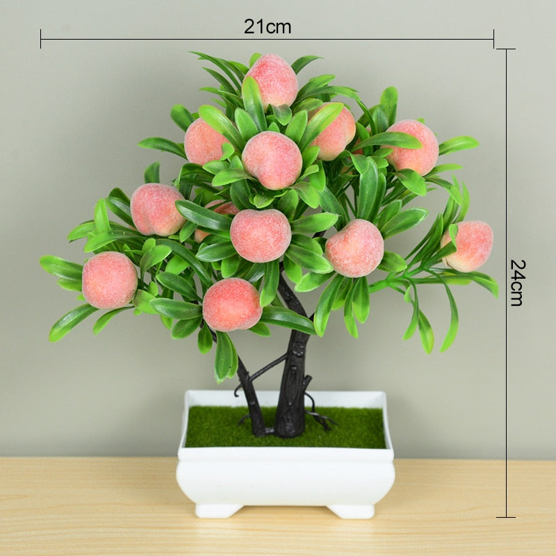 Small Artificial Bonsai Tree Potted Plant