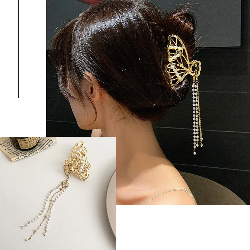 Women's Elegant Geometric Metal Hair Claw Clips