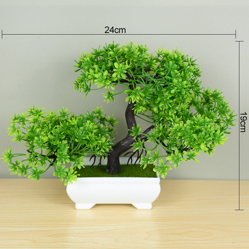 Small Artificial Bonsai Tree Potted Plant