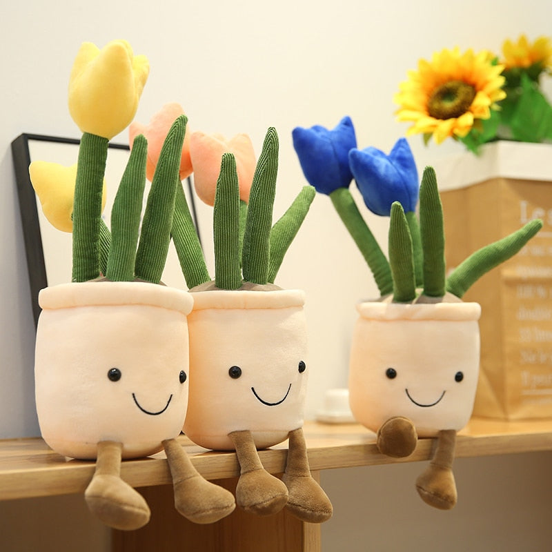 Adorable Lifelike Plush Stuffed Succulent Plant Toys