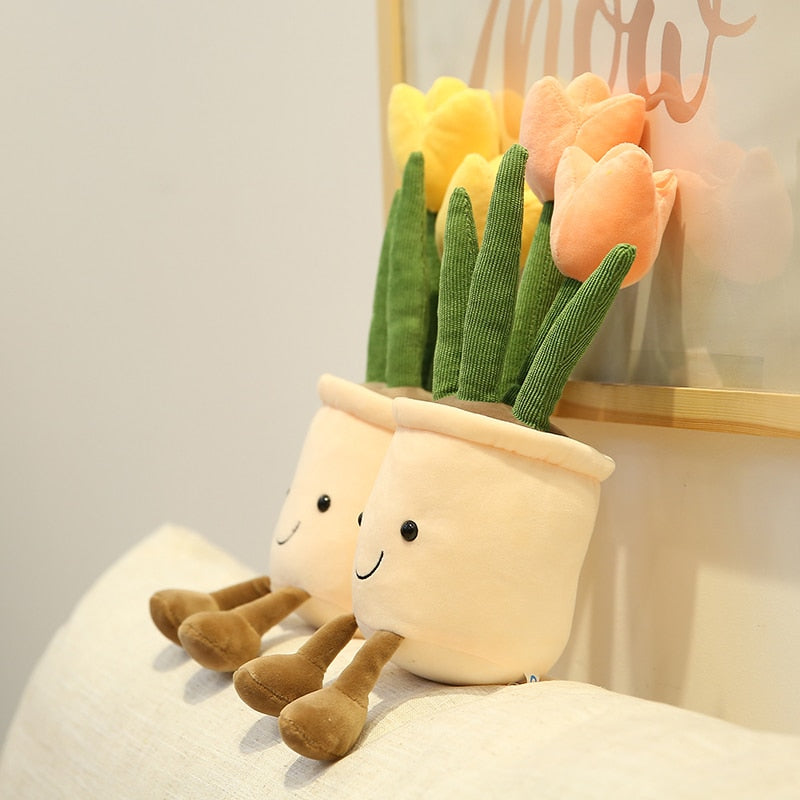 Adorable Lifelike Plush Stuffed Succulent Plant Toys