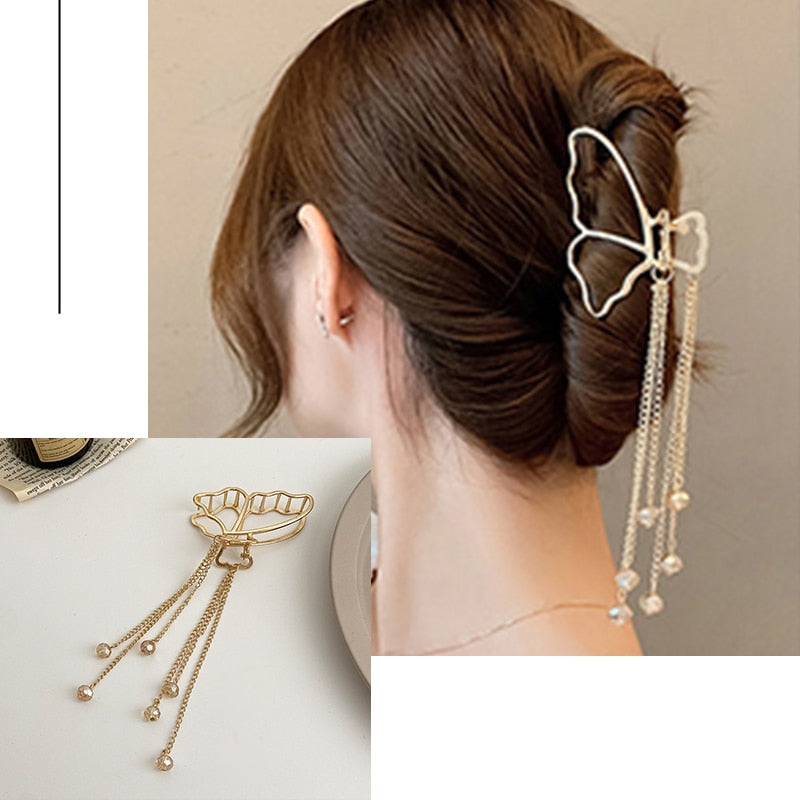 Women's Elegant Geometric Metal Hair Claw Clips