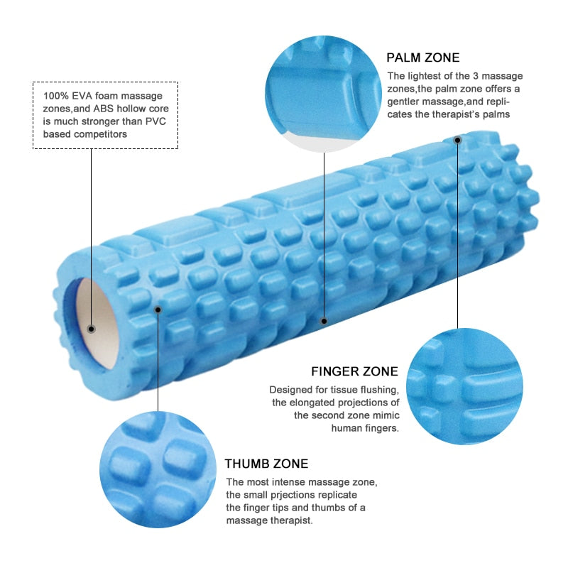 Yoga Column  Fitness Foam Roller Pilates Yoga