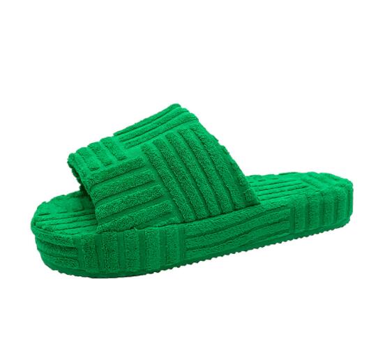 Thick Soled Super Comfy Terry Cloth Slides