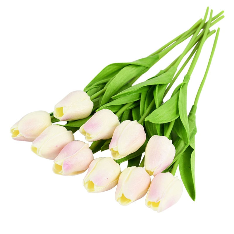 Beautiful 10PC Artificial Tulip Flower Bouquet