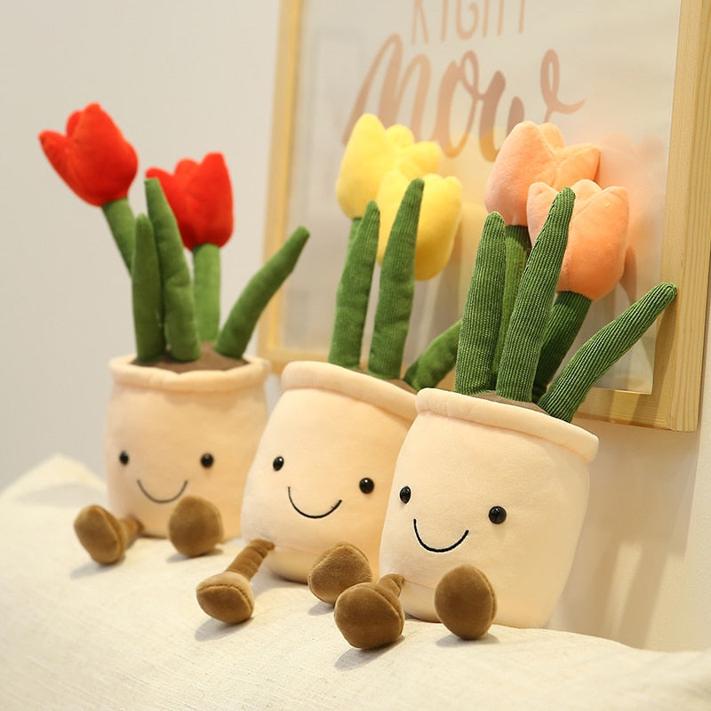 Adorable Lifelike Plush Stuffed Succulent Plant Toys