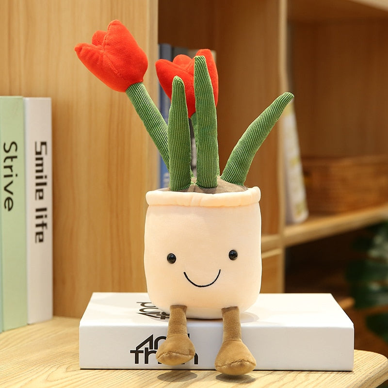 Adorable Lifelike Plush Stuffed Succulent Plant Toys