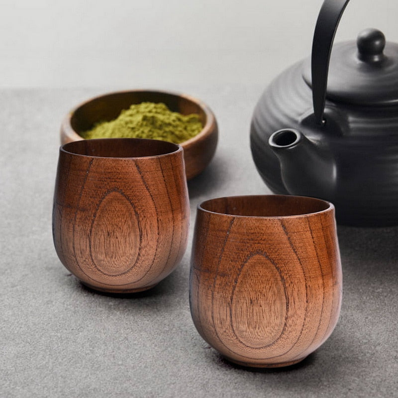 Handmade Natural Spruce Wood Drinkware