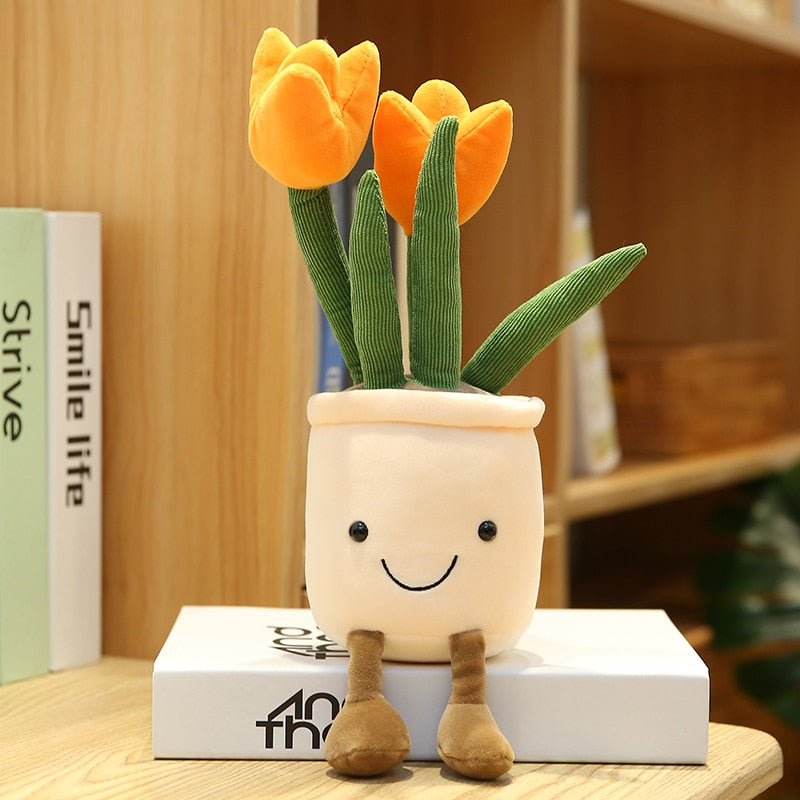 Adorable Lifelike Plush Stuffed Succulent Plant Toys