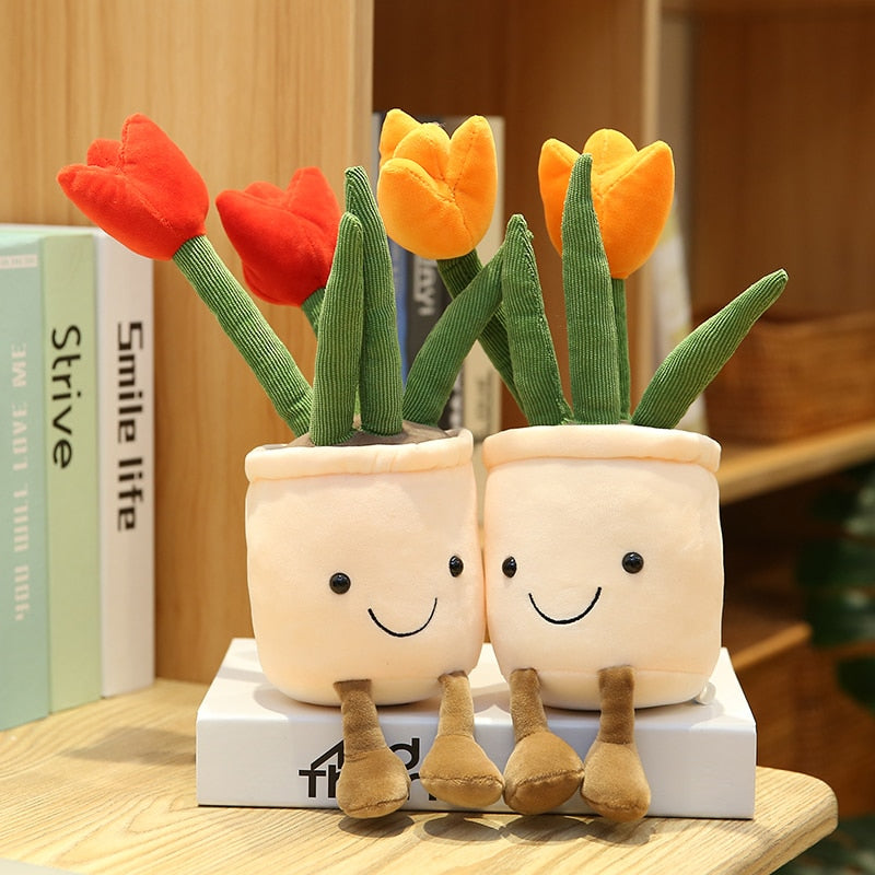 Adorable Lifelike Plush Stuffed Succulent Plant Toys