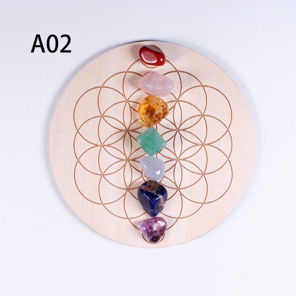 7pc/set Natural Chakra Healing Stones