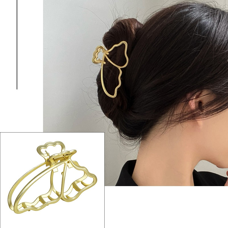 Women's Elegant Geometric Metal Hair Claw Clips