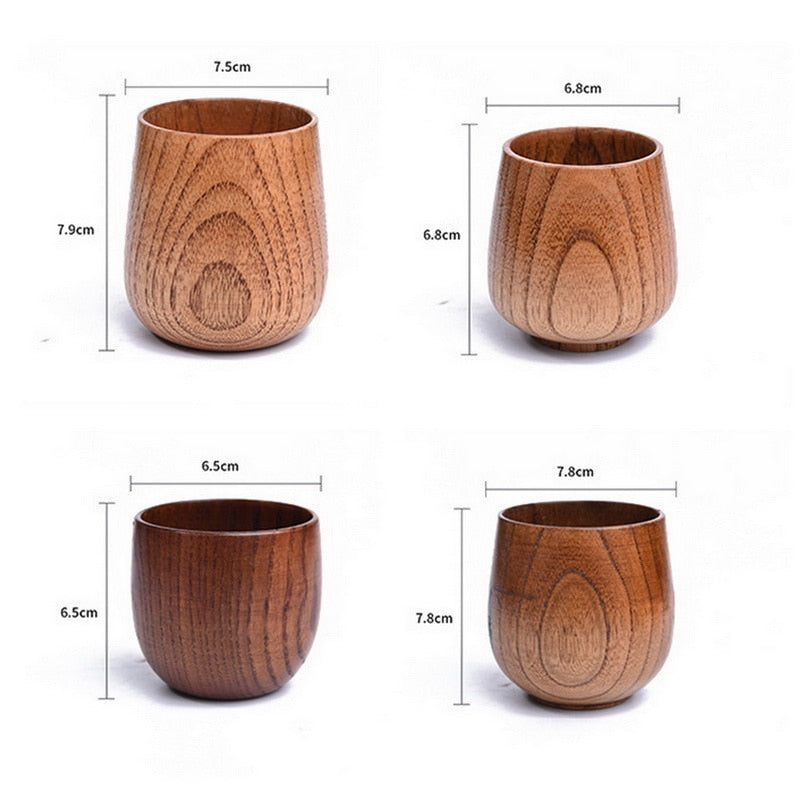 Handmade Natural Spruce Wood Drinkware