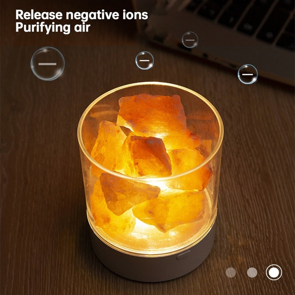 Natural Himalayan LED Salt Lamp