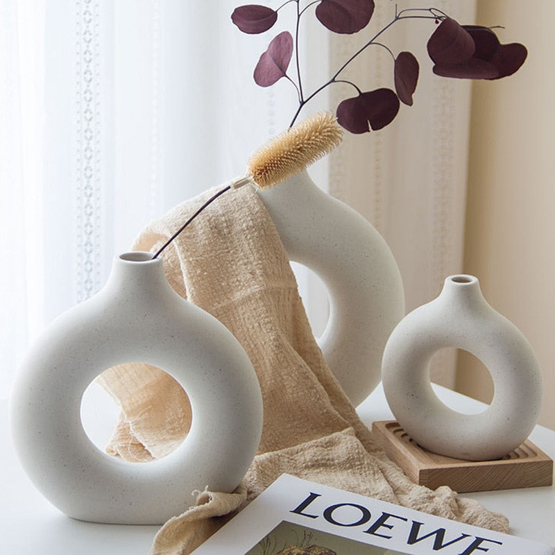 Nordic Ceramic Zen Flower Vases