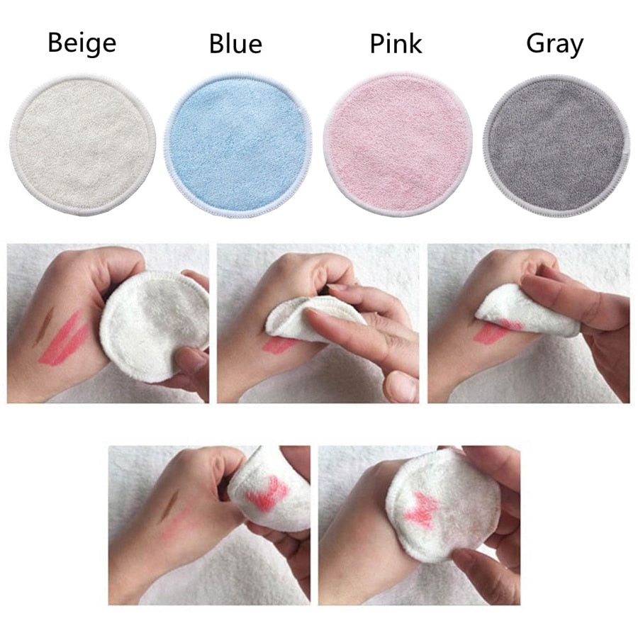 Reusable Bamboo Makeup Remover Pads 12pcs/Pack