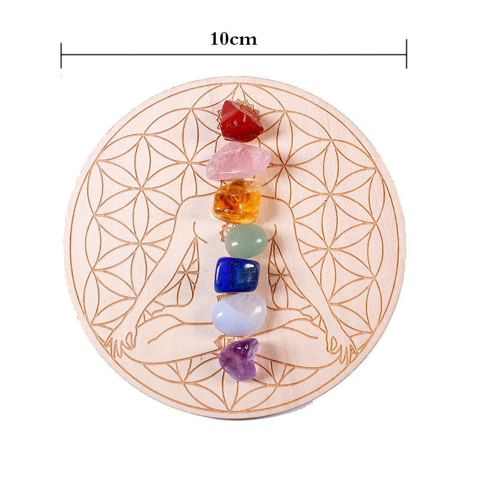 7pc/set Natural Chakra Healing Stones