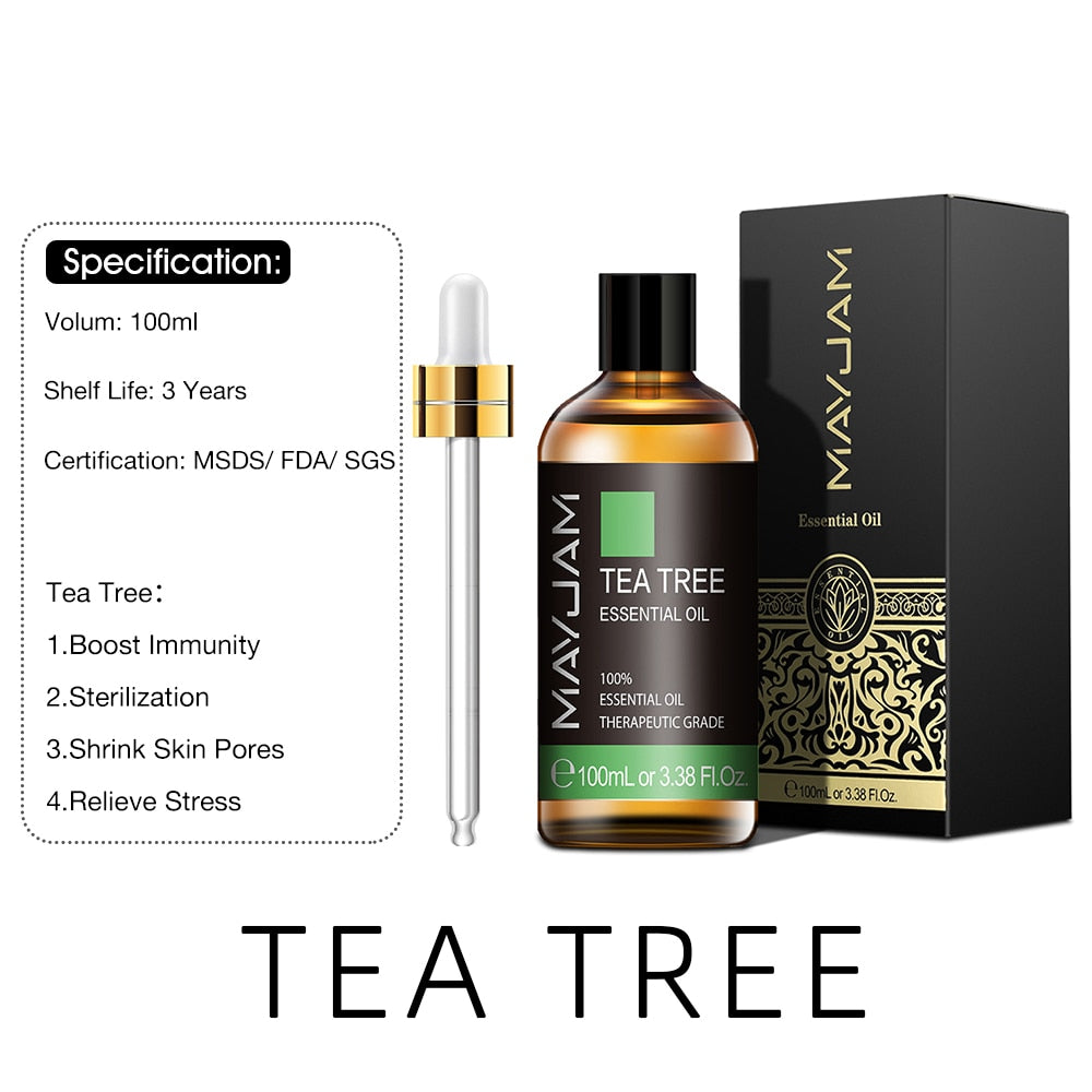 100ML Pure Natural Tea Tree And Other Essential Oils