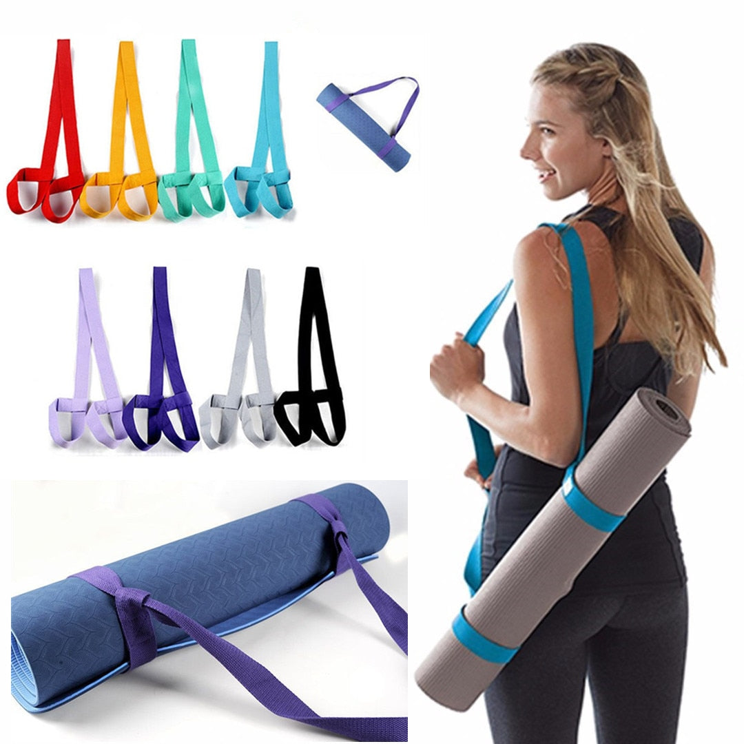 Yoga Mat Sling Carrier With Adjustable Straps