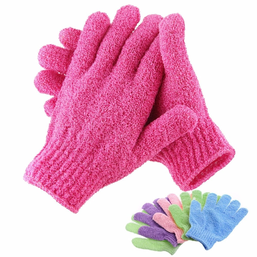 Exfoliating Plus Body Massage Shower Gloves