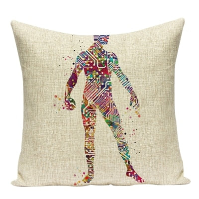 Creative Digital Printed Southeast Watercolor Pillowcase