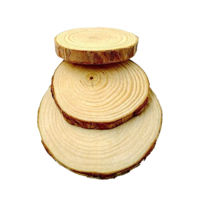 Natural Wood Round Shape Slice Coasters