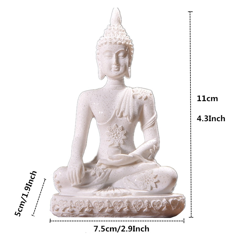 Miniature Sandstone Buddha Statues