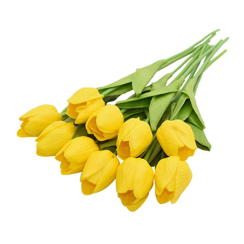 Beautiful 10PC Artificial Tulip Flower Bouquet