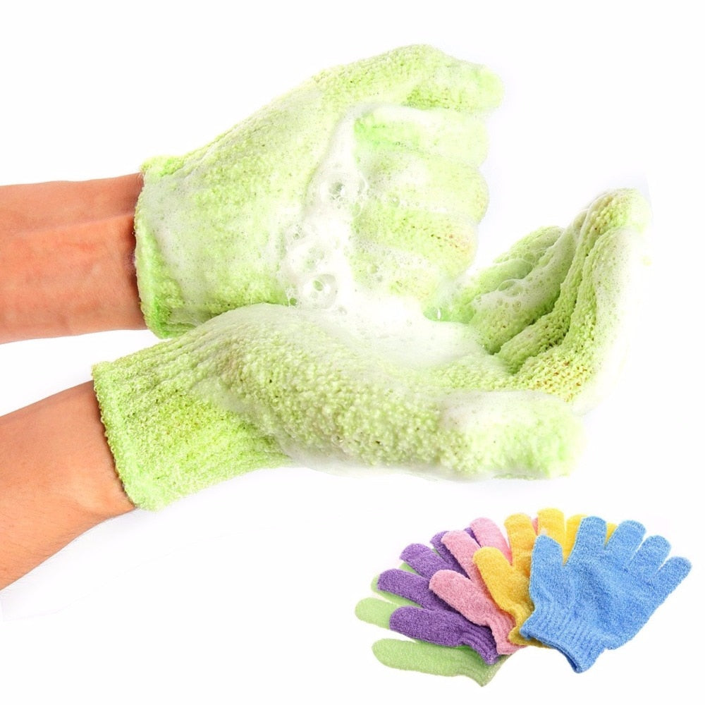 Exfoliating Plus Body Massage Shower Gloves