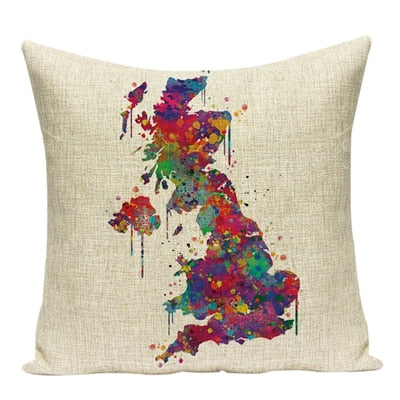 Creative Digital Printed Southeast Watercolor Pillowcase